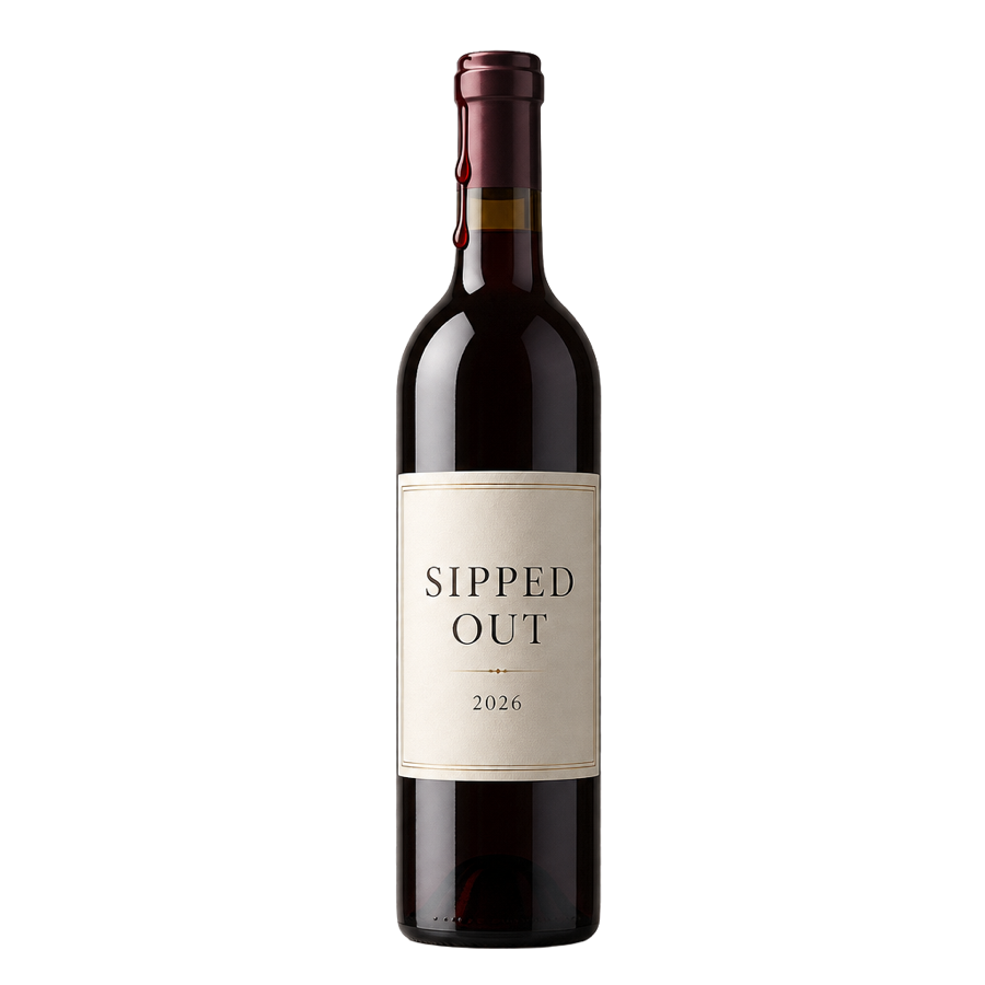A bottle of Sipped Out, 2026